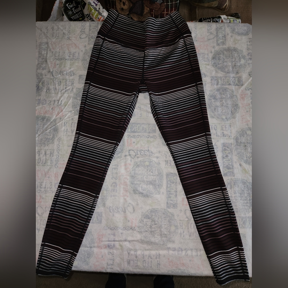 Athleta Striped Leggings